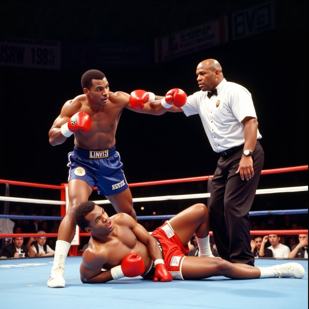 Mike Tyson hạ gục Larry Holmes