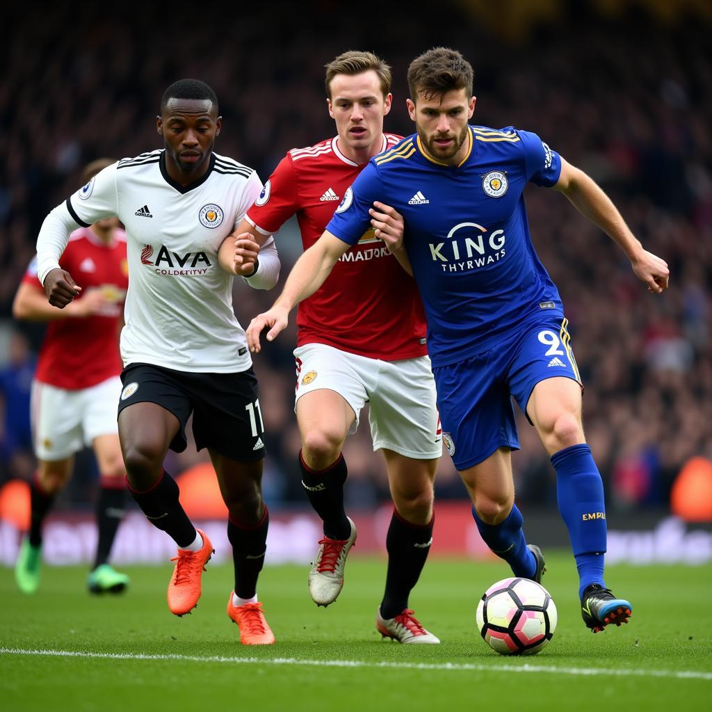 Trận đấu MU vs Leicester diễn ra với những pha bóng kịch tính và hấp dẫn.