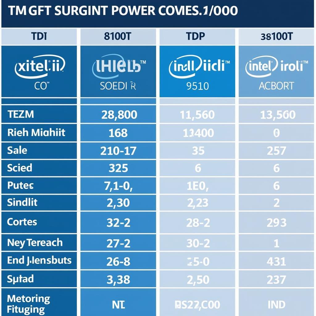 Biểu đồ so sánh mức tiêu thụ điện năng giữa i3 8100 và i3 8100t