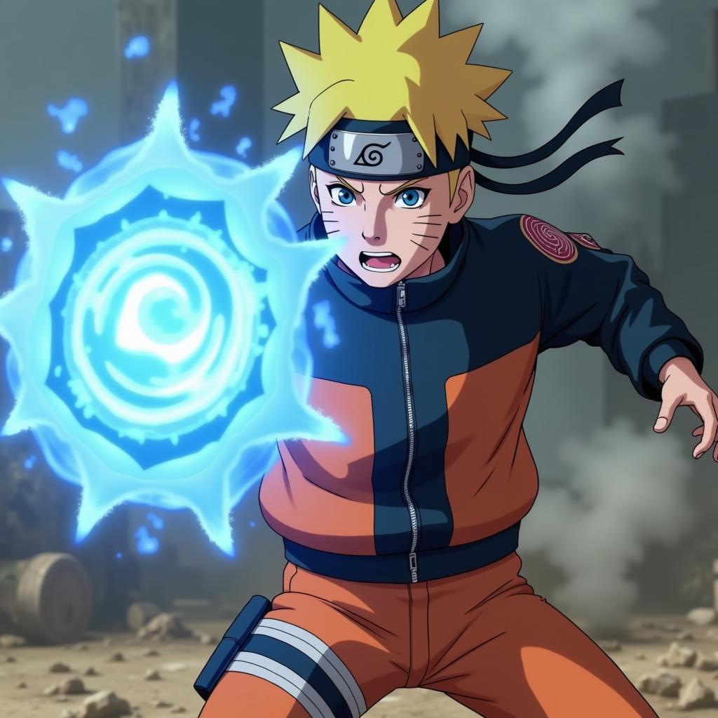 Naruto sử dụng Rasengan