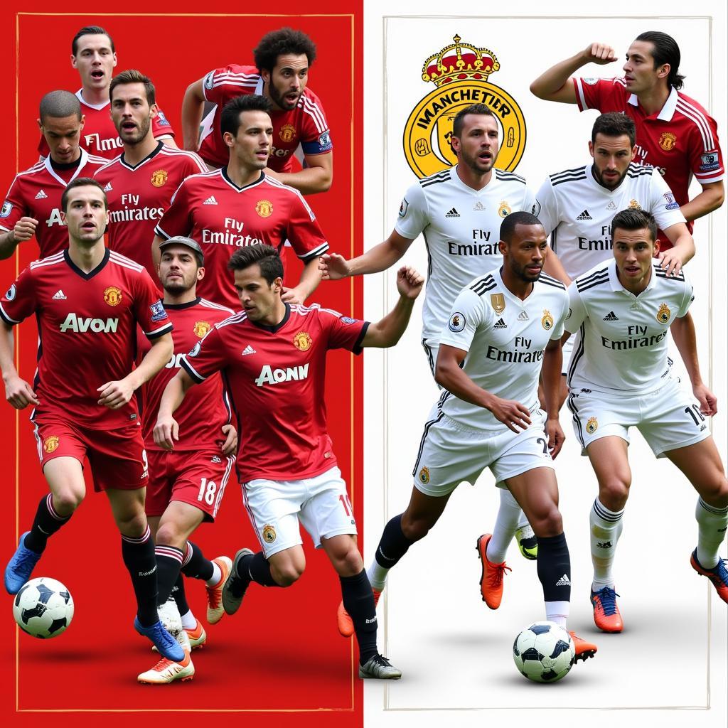 Ngôi sao Man U và Real Madrid