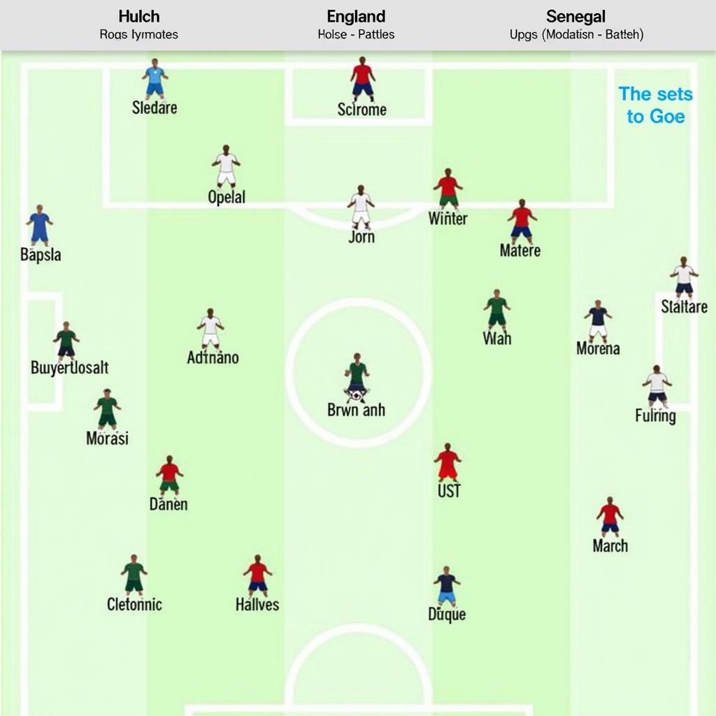 Chiến thuật dự kiến Anh vs Senegal