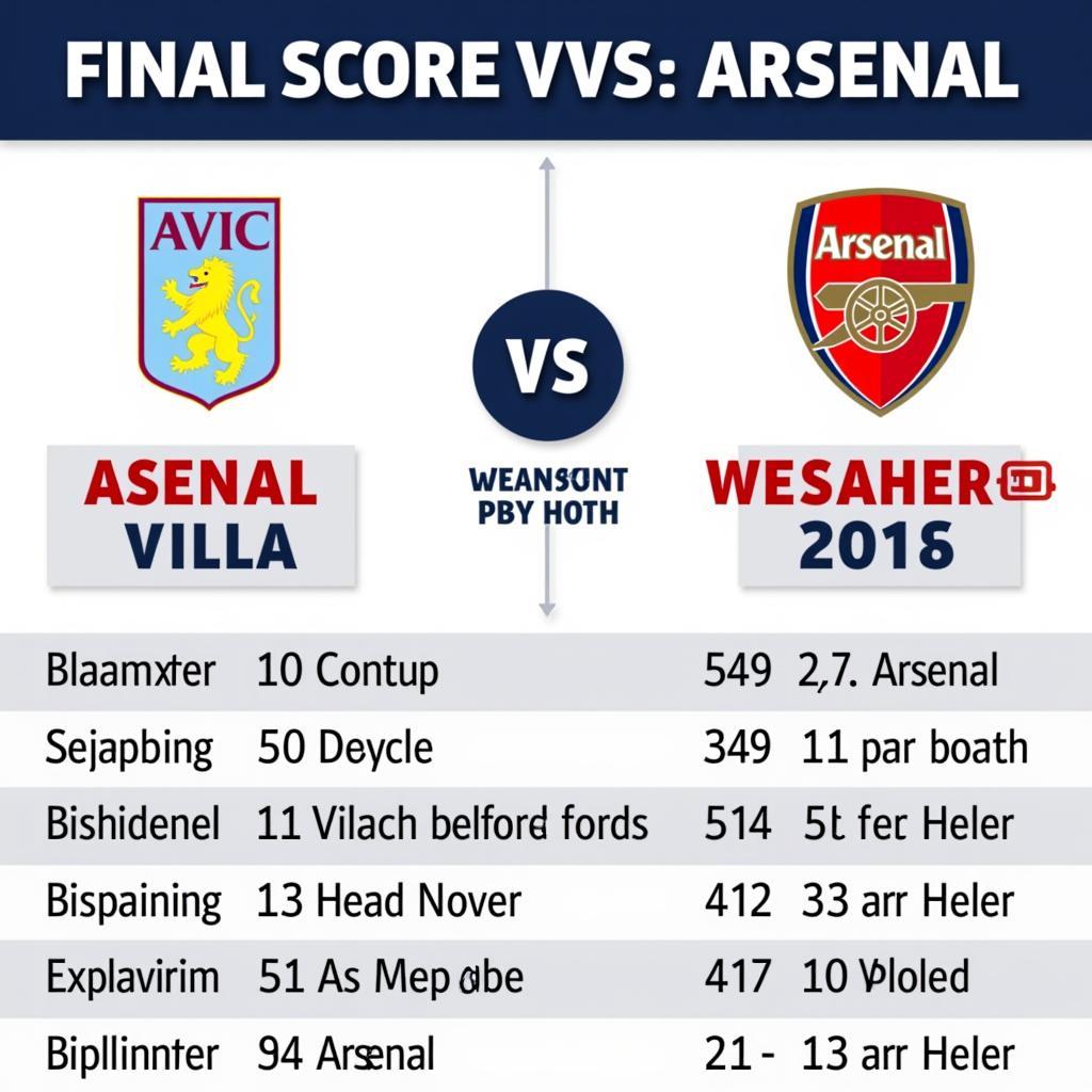 Kết quả dự đoán Aston Villa vs Arsenal