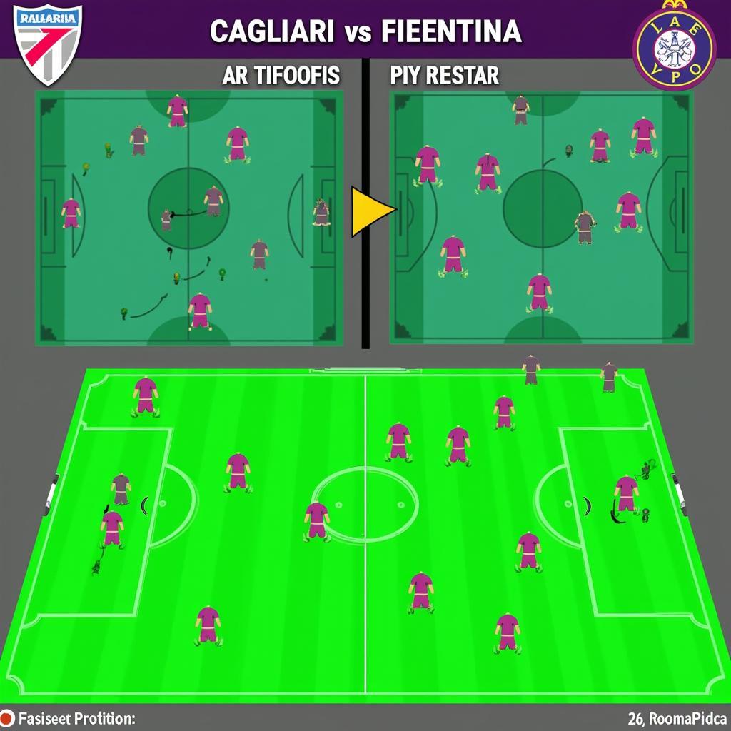 Chiến thuật hai đội Cagliari vs Fiorentina