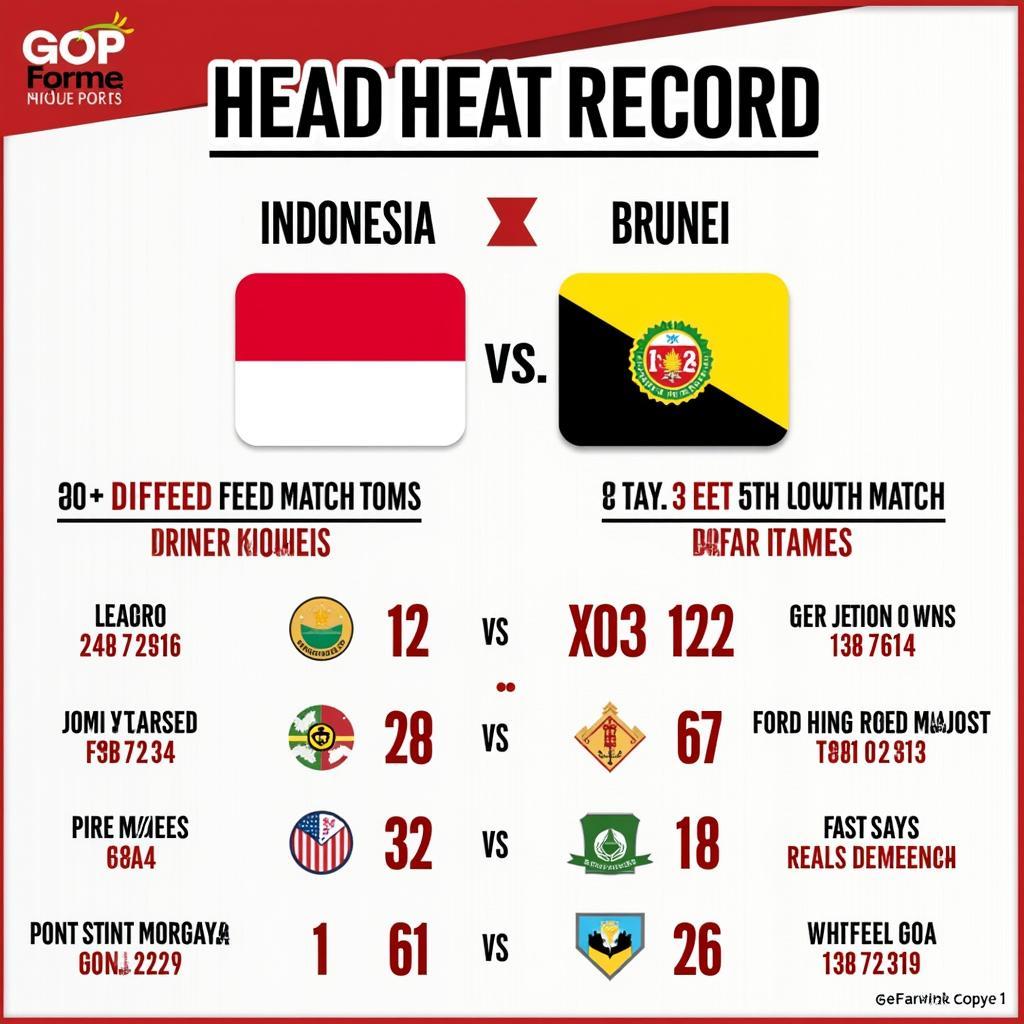 Lịch sử đối đầu Indonesia vs Brunei