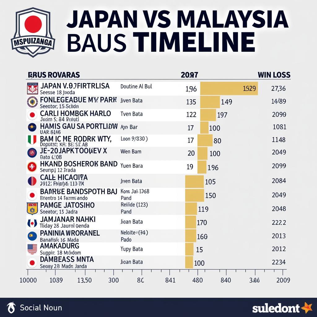 Lịch sử đối đầu Nhật Bản vs Malaysia