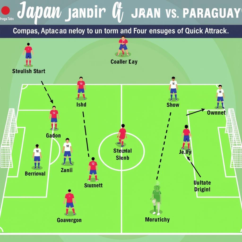 Chiến thuật Nhật Bản vs Paraguay