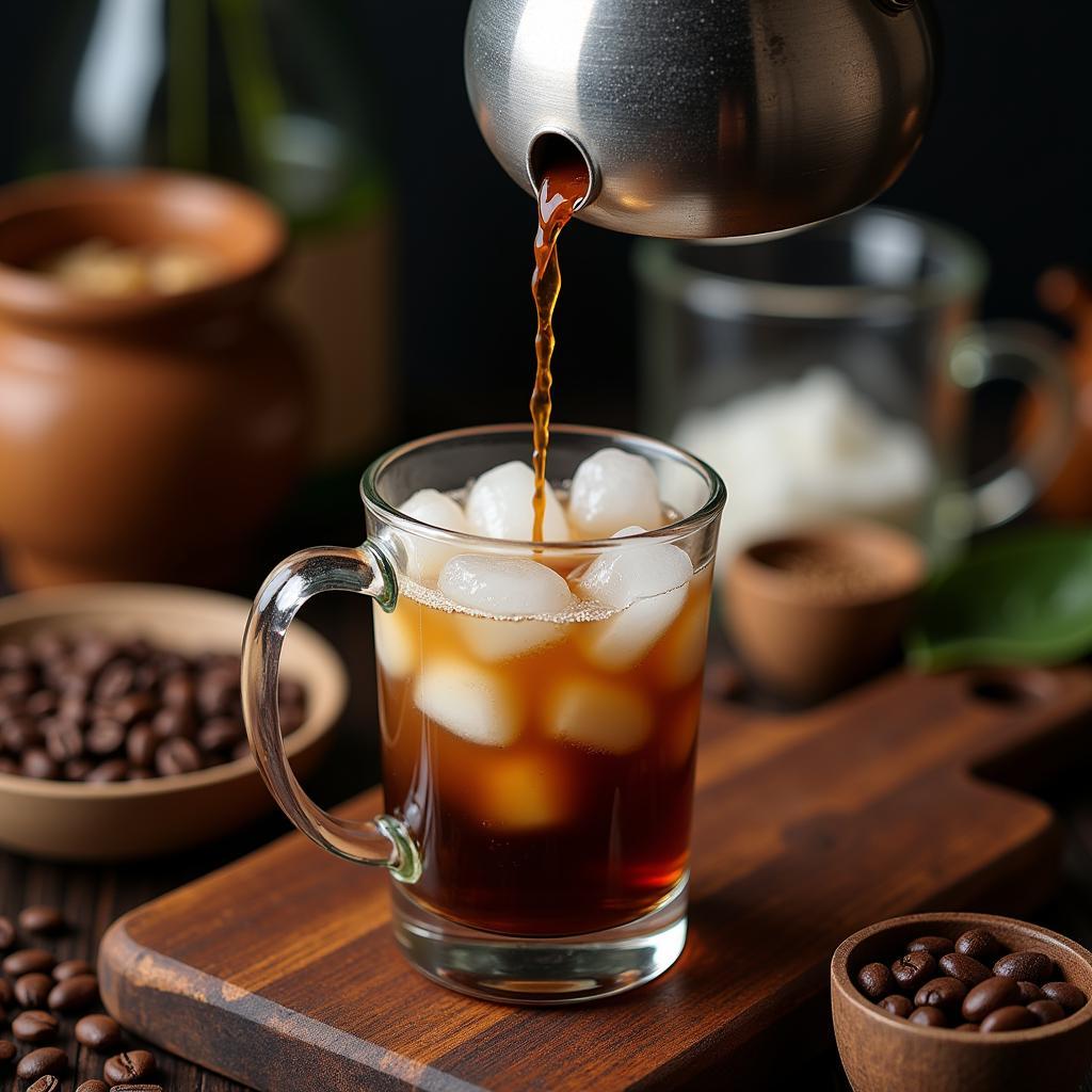 Cách pha chế coffee đá tại nhà