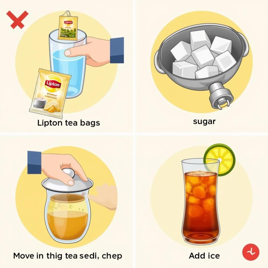 Cách Pha Trà Lipton Đá Tại Nhà