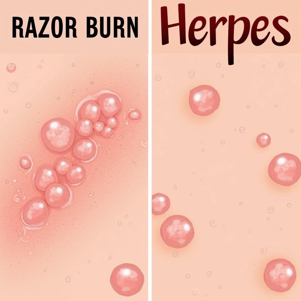 Phân biệt Razor Burn và Herpes