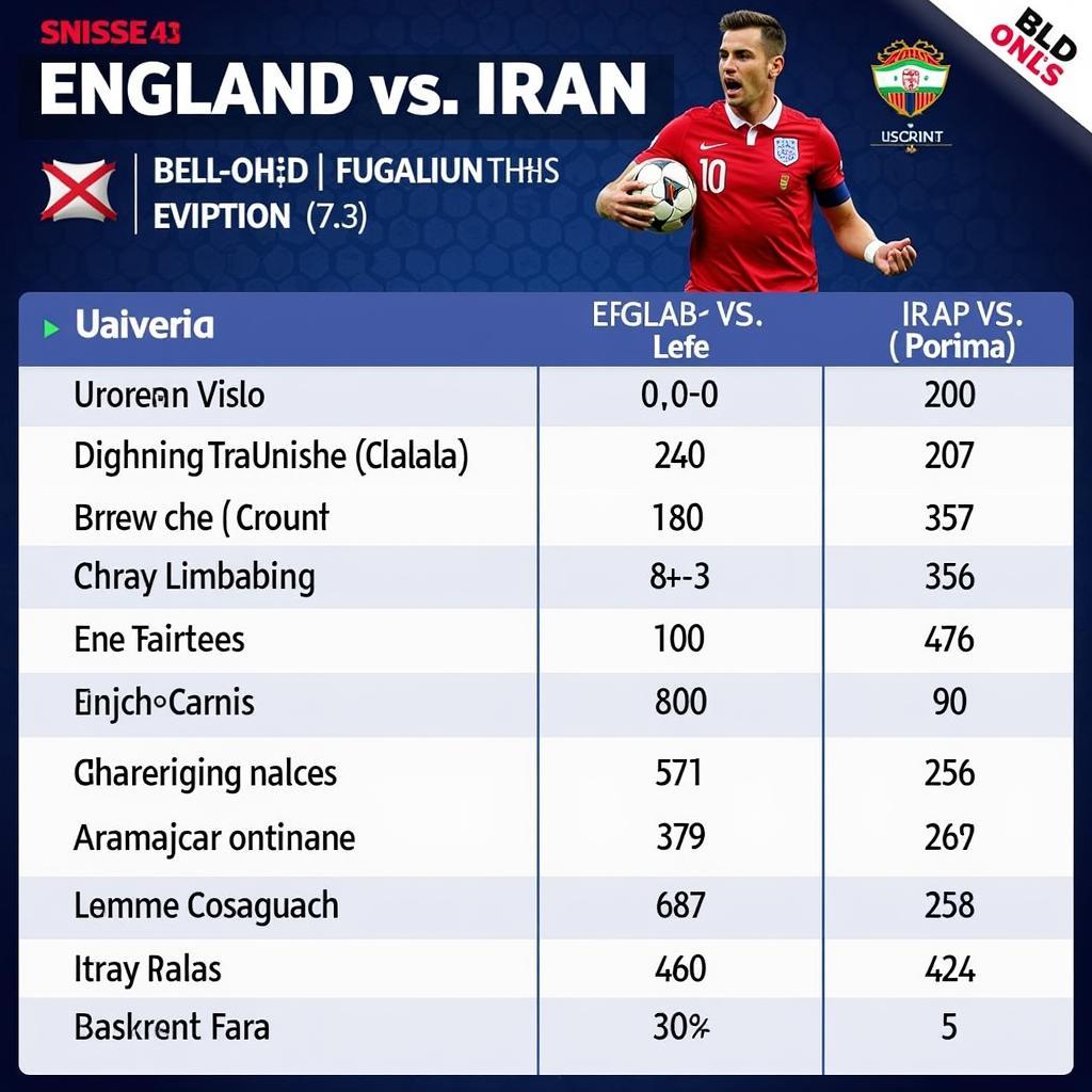 Phân tích kèo chấp Anh vs Iran