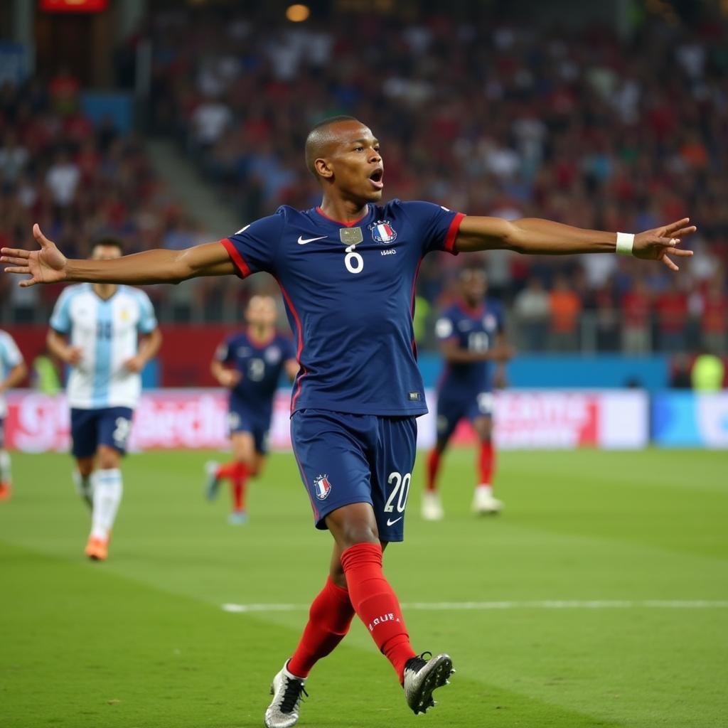 Kylian Mbappé tỏa sáng trong trận Pháp vs Argentina