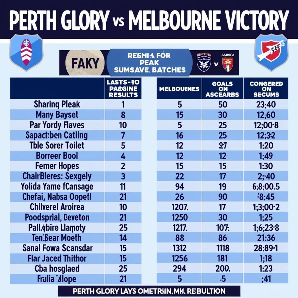 Phong độ gần đây của Perth Glory và Melbourne Victory