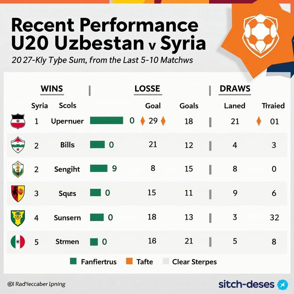 Phong độ gần đây của U20 Uzbekistan và U20 Syria