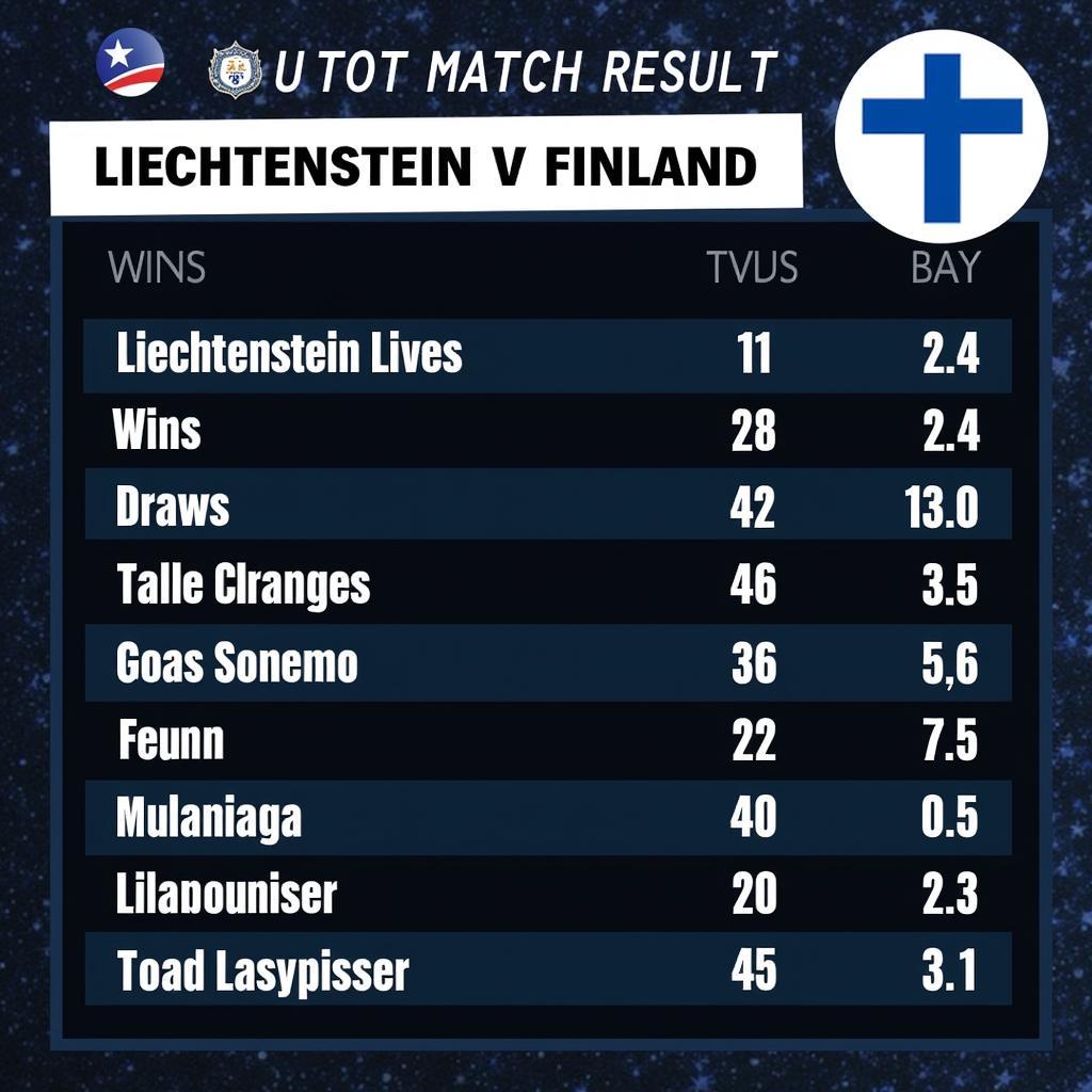 Phong độ gần nhất của Liechtenstein và Finland