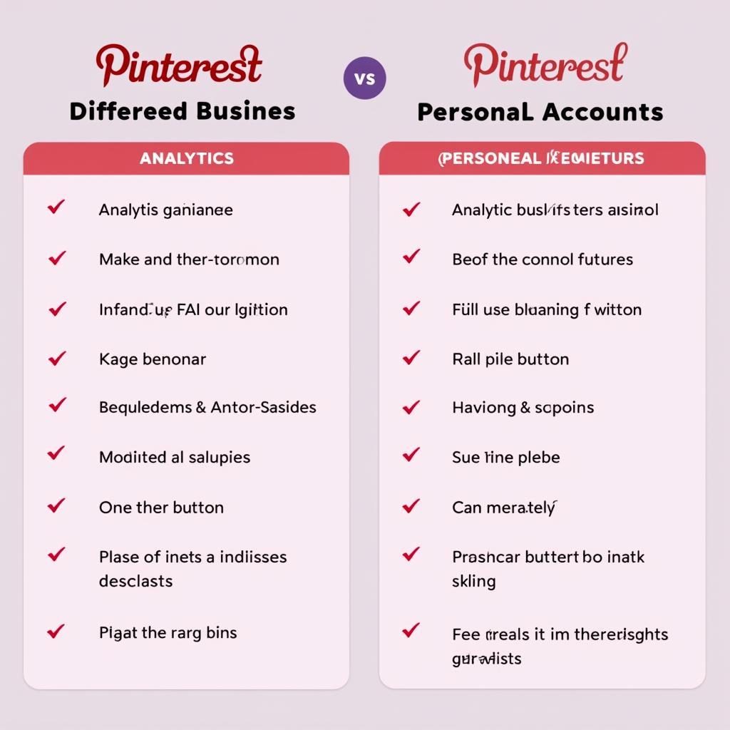 So sánh Pinterest Business và Personal