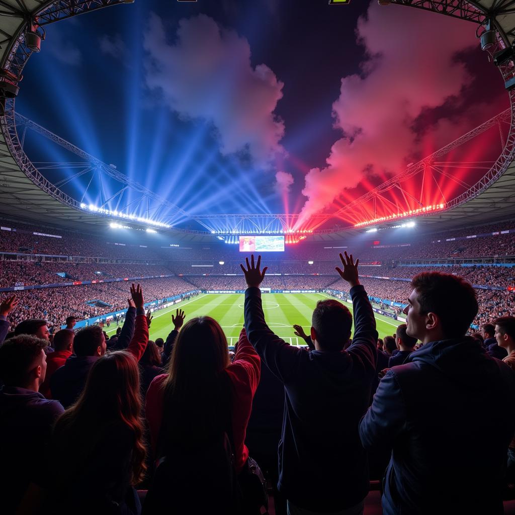 PSG vs Real Madrid Fans Celebration