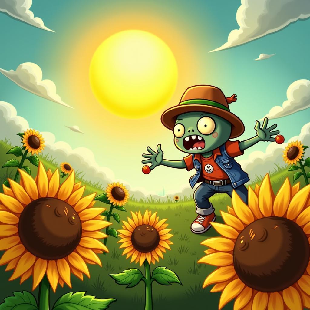 Quản lý năng lượng mặt trời trong Gogy Plants vs Zombies