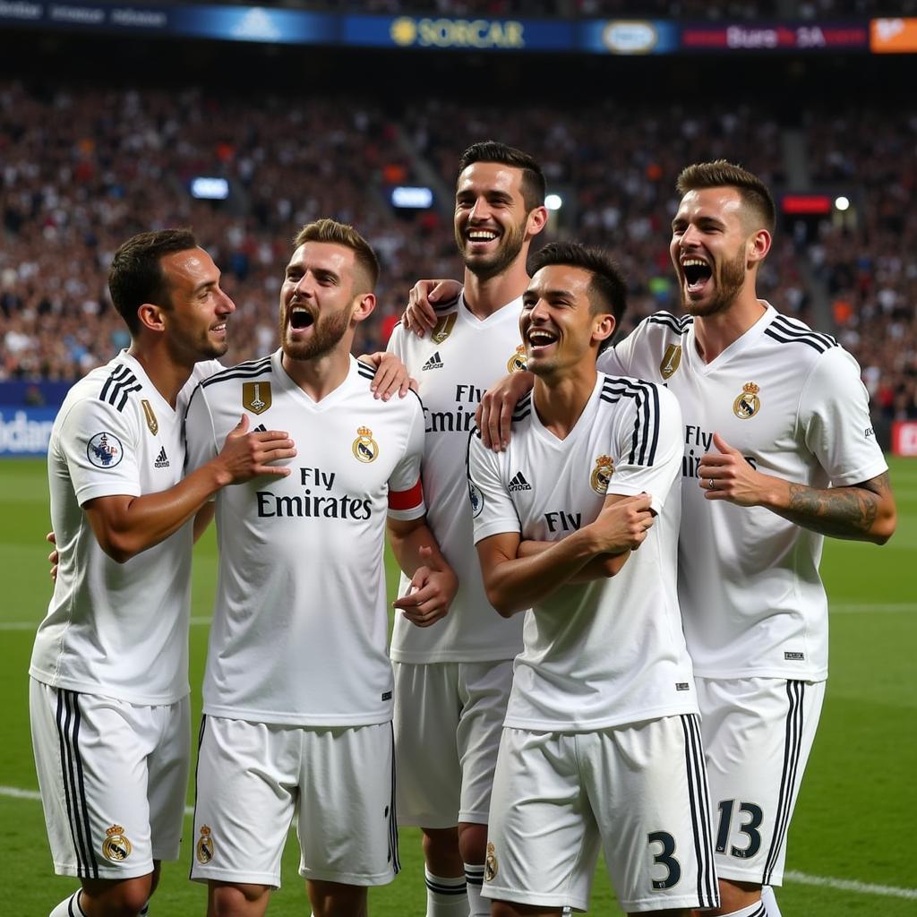 Real Madrid ăn mừng danh hiệu Champions League 2014