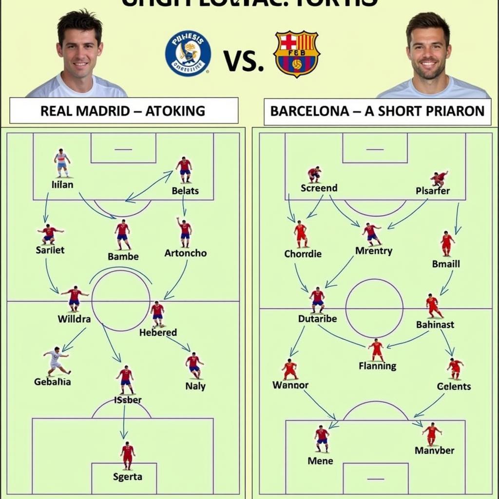 Real Madrid vs Barcelona: So sánh chiến thuật