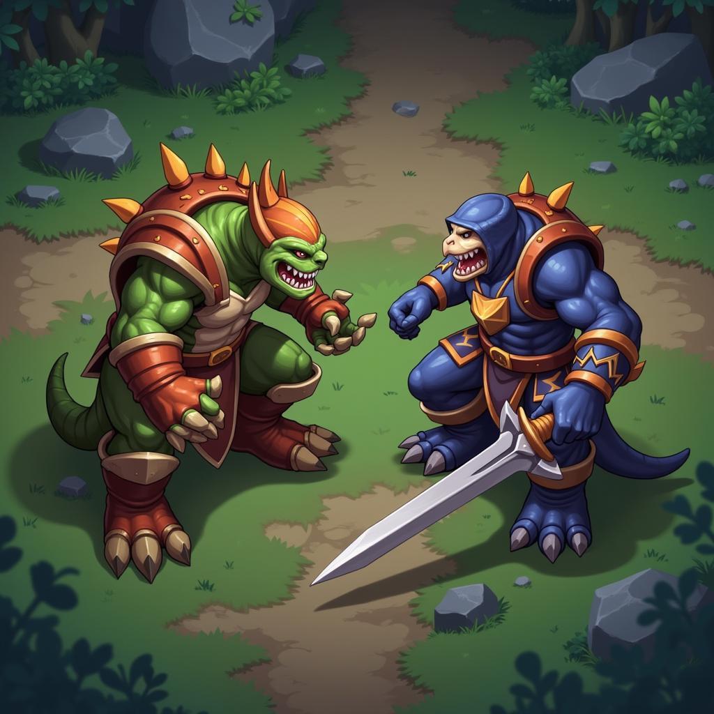 Renekton và Garen đối đầu