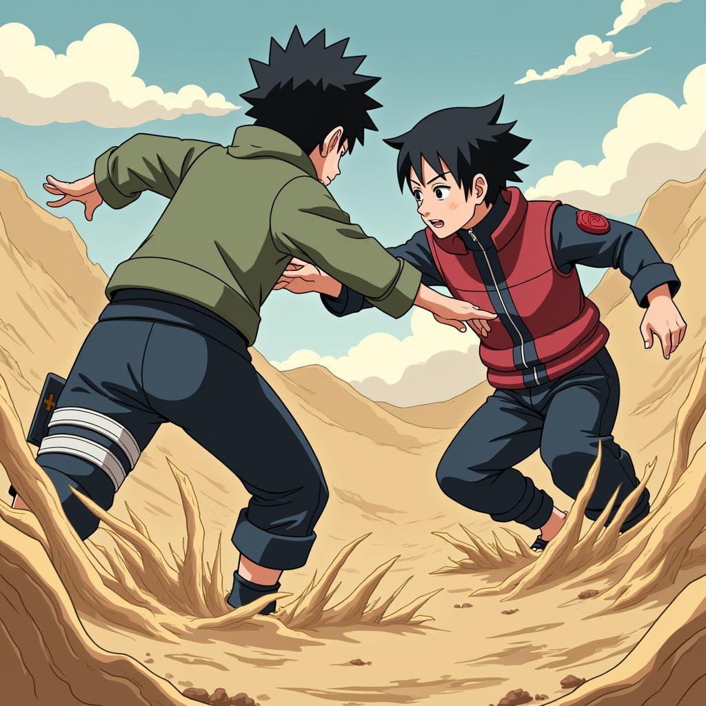 Rock Lee vs Gaara Kỳ Thi Chunin