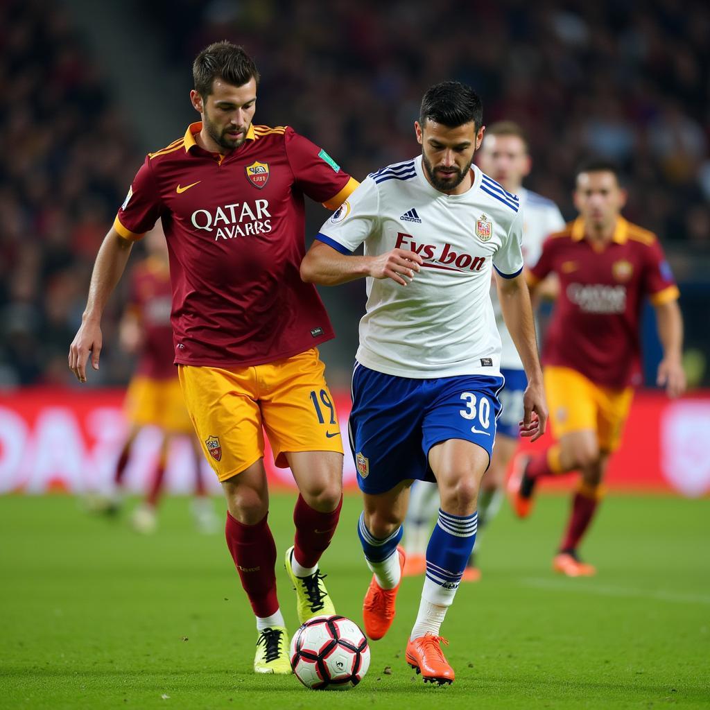 Roma và Genoa đối đầu kịch tính trên sân cỏ