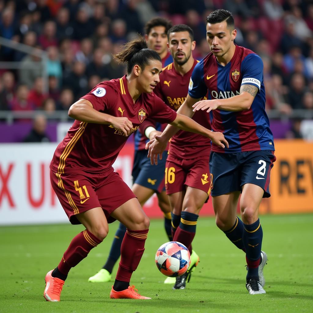 Roma vs Genoa: Tấn công dồn dập