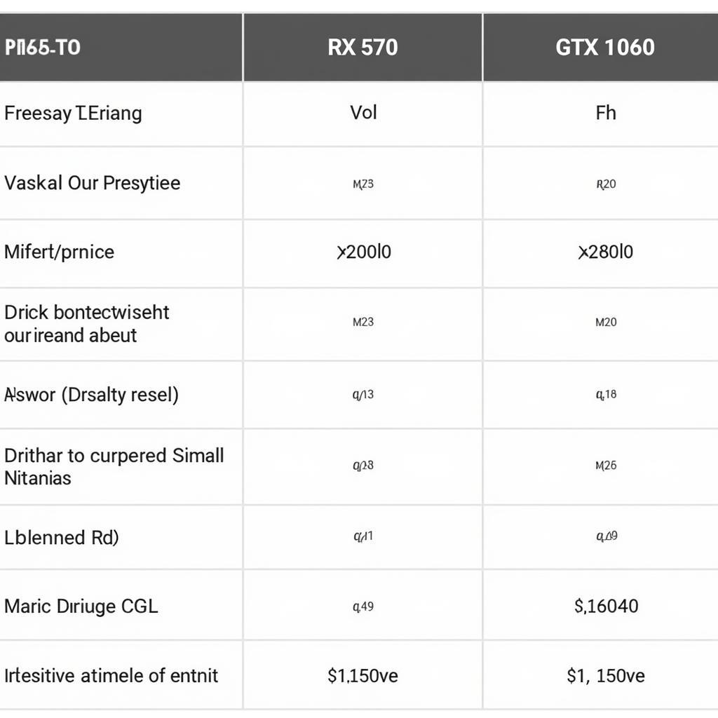 So sánh công nghệ giữa RX 570 và GTX 1060