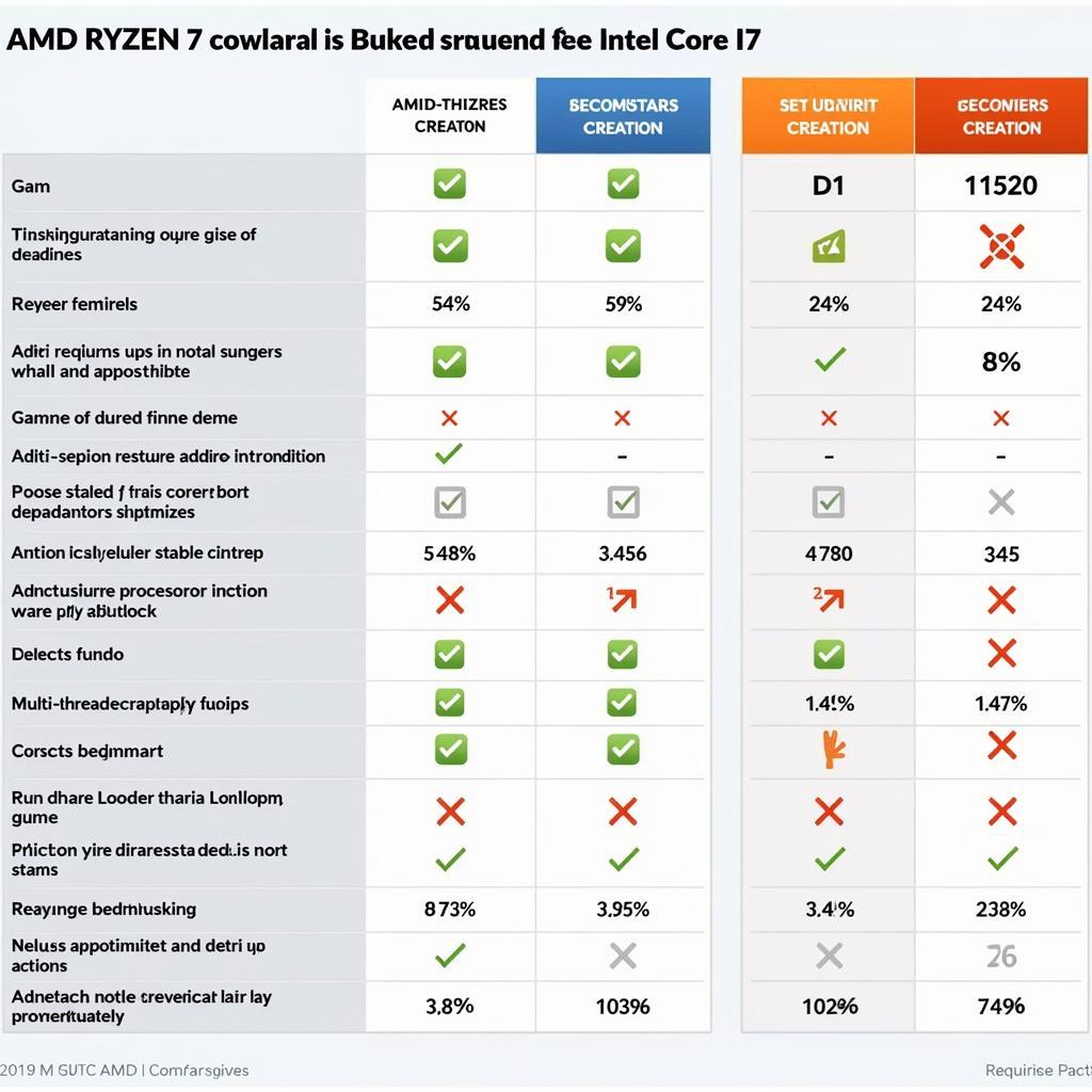 So sánh hiệu năng giữa Ryzen 7 và i7