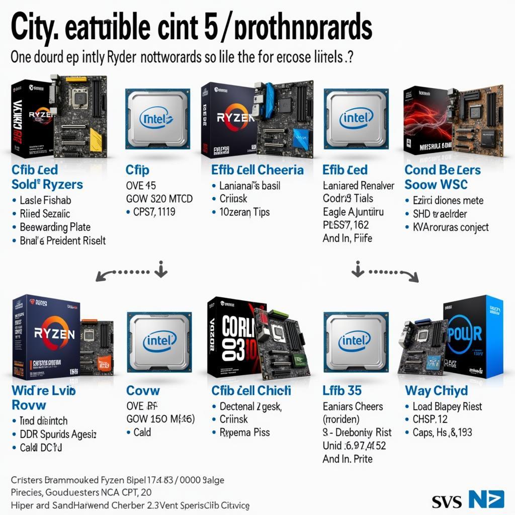 So sánh bo mạch chủ cho Ryzen và Intel