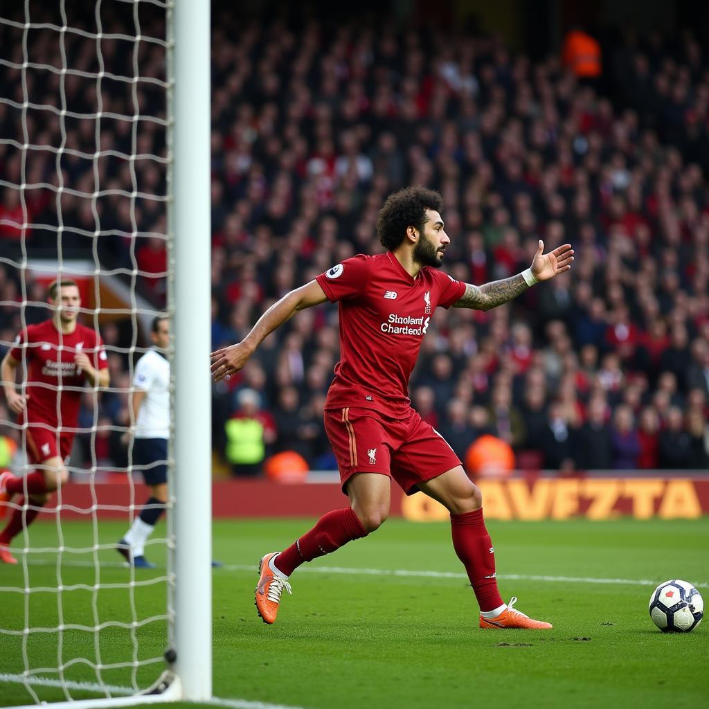 Salah ghi bàn penalty Liverpool vs Tottenham