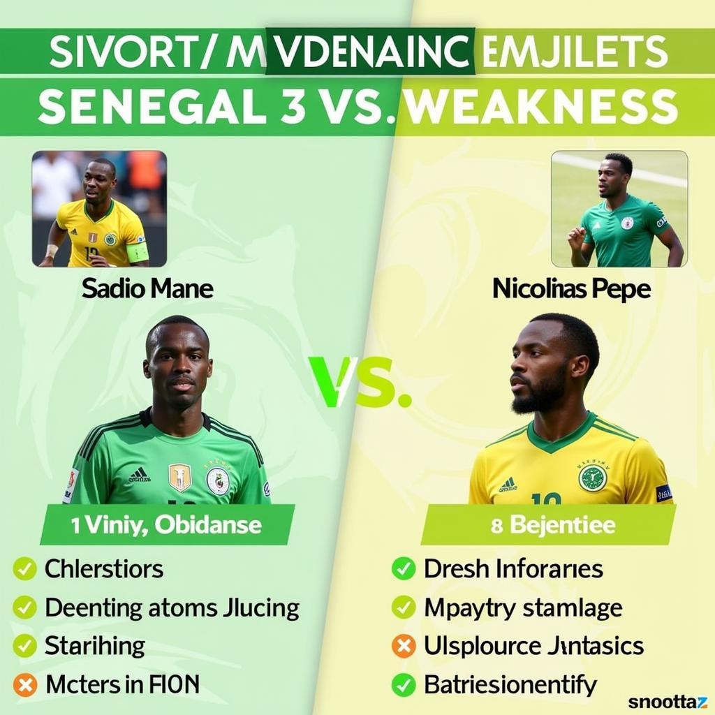 So sánh lực lượng Senegal vs Bờ Biển Ngà