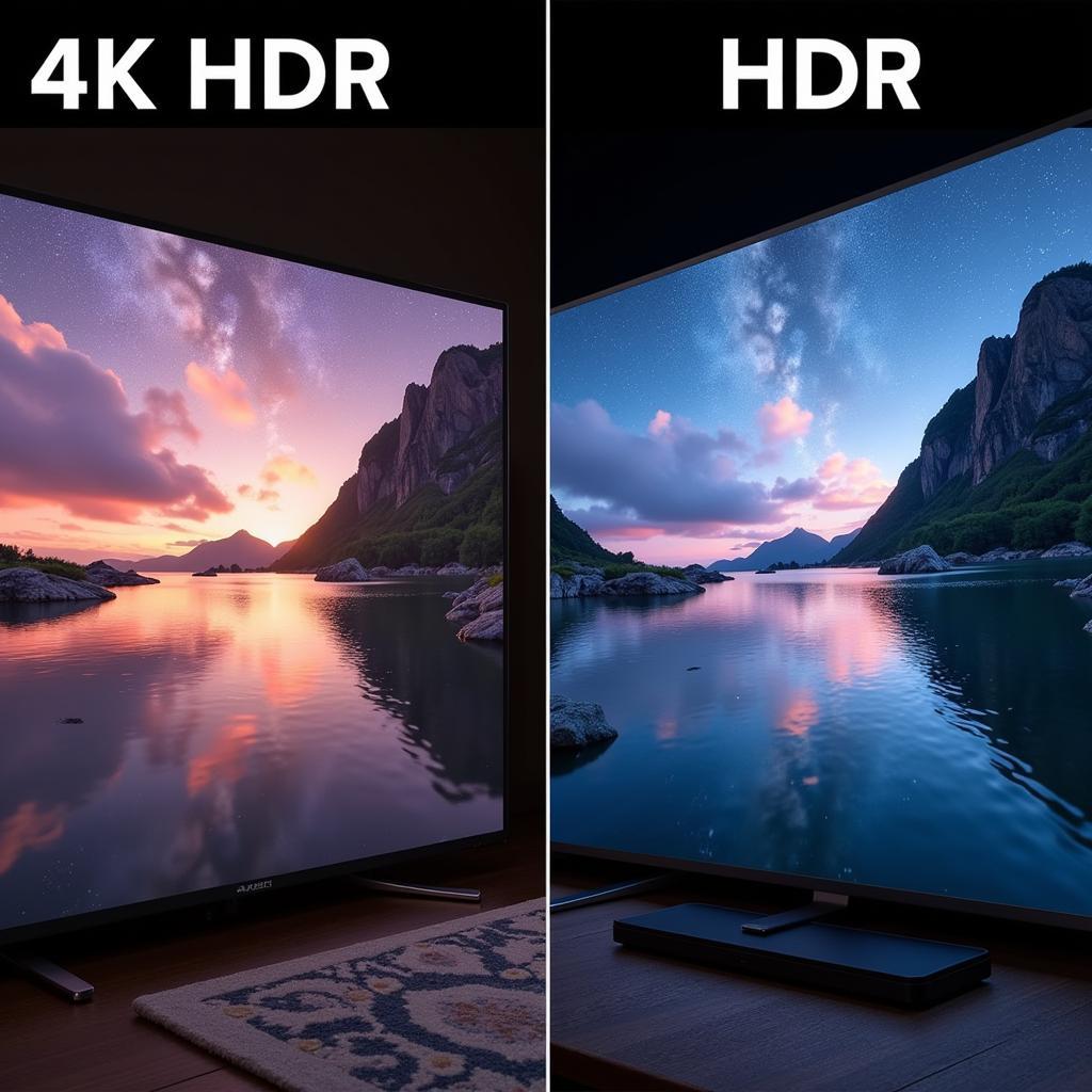 So sánh hình ảnh 4K HDR và 4K Ultra HD