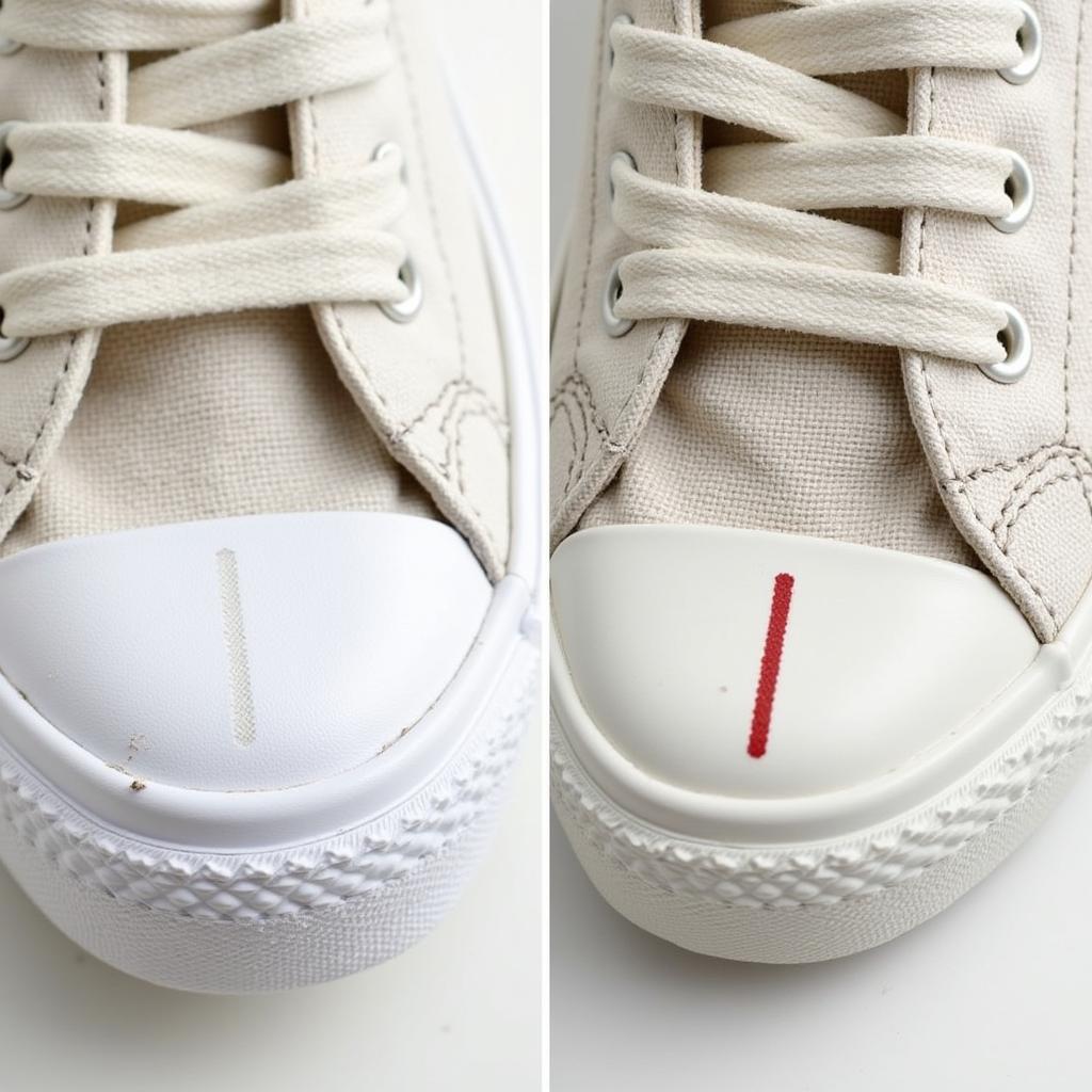 So Sánh Chi Tiết Converse Off White Thật Và Giả