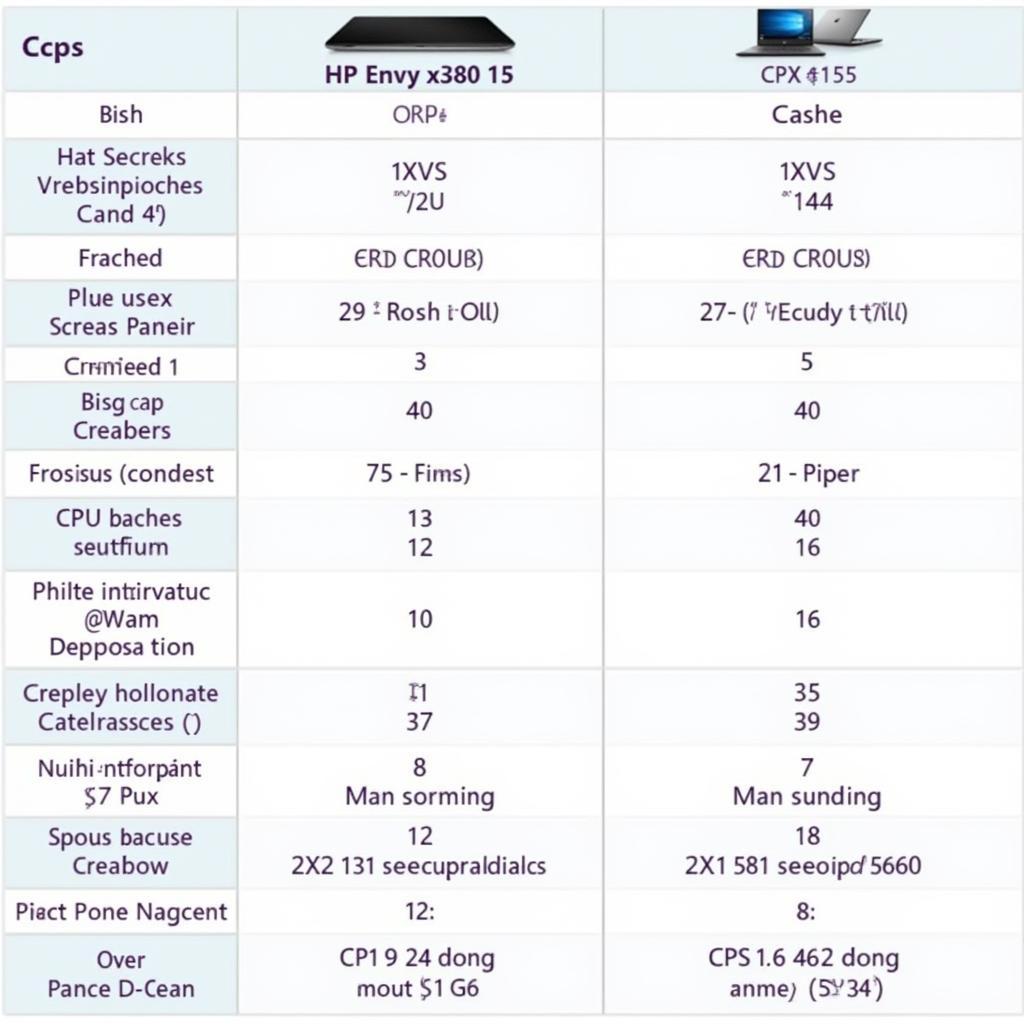 So sánh CPU HP Envy x360 15 và Dell XPS 15