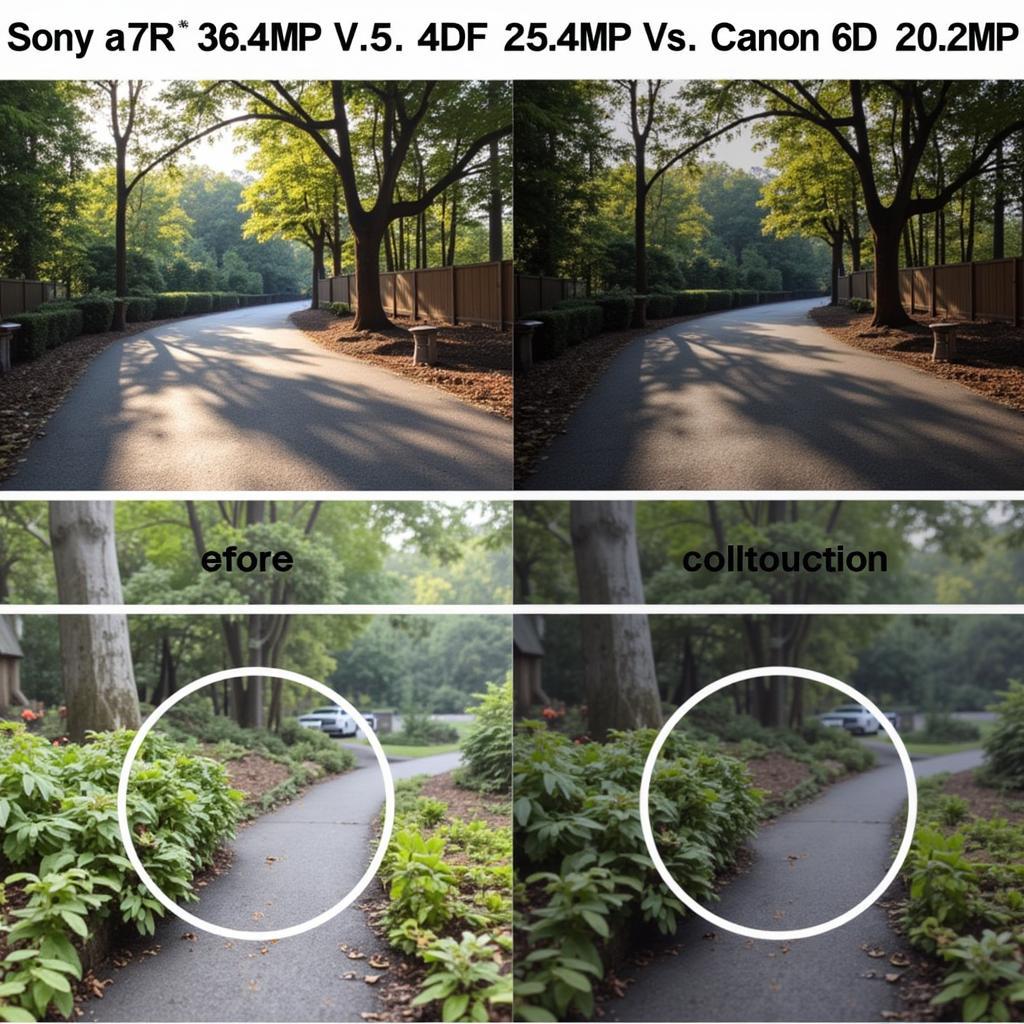 So sánh độ phân giải giữa Sony a7R và Canon 6D