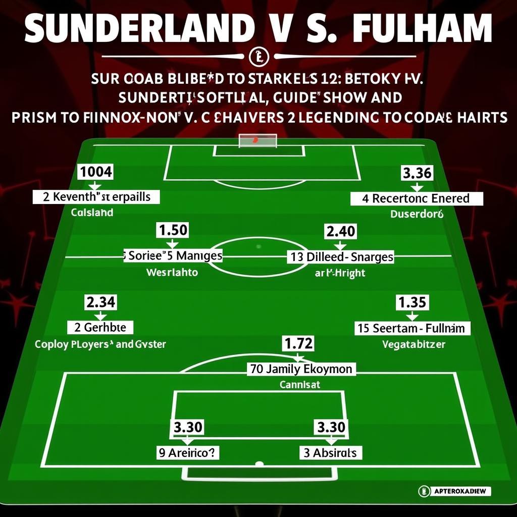 So sánh đội hình Sunderland và Fulham