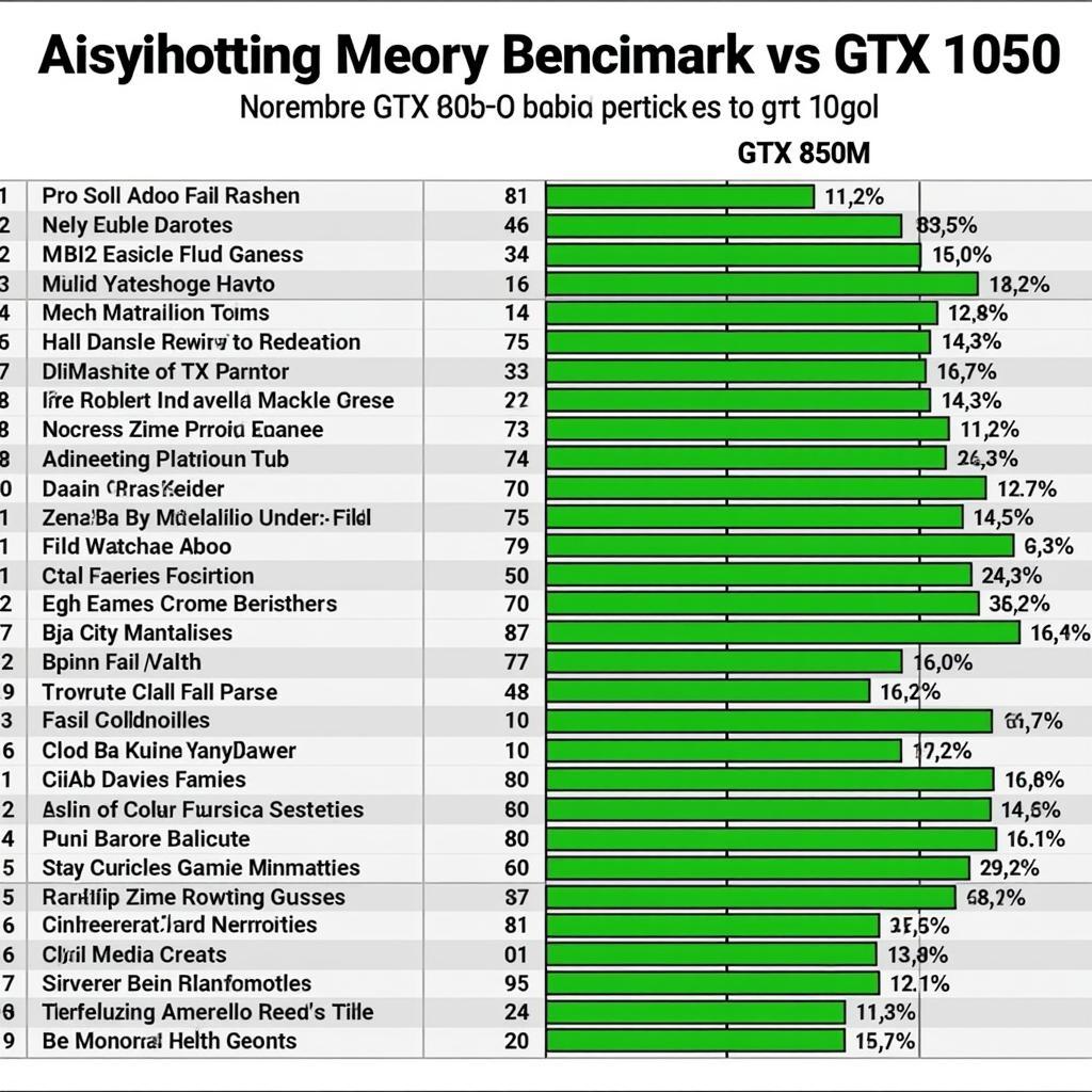 So sánh hiệu năng giữa GTX 850M và GTX 1050