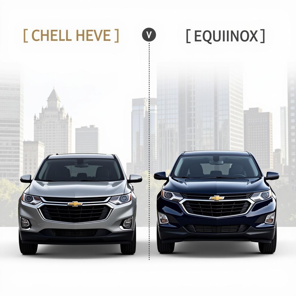 So sánh kích thước Chevy Traverse và Equinox