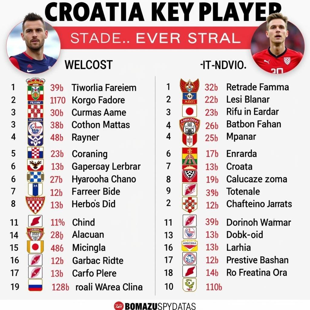 So sánh lực lượng Croatia và Albania