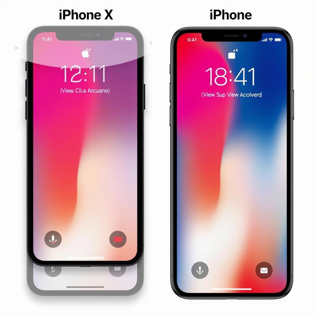 So sánh màn hình iPhone X thật giả