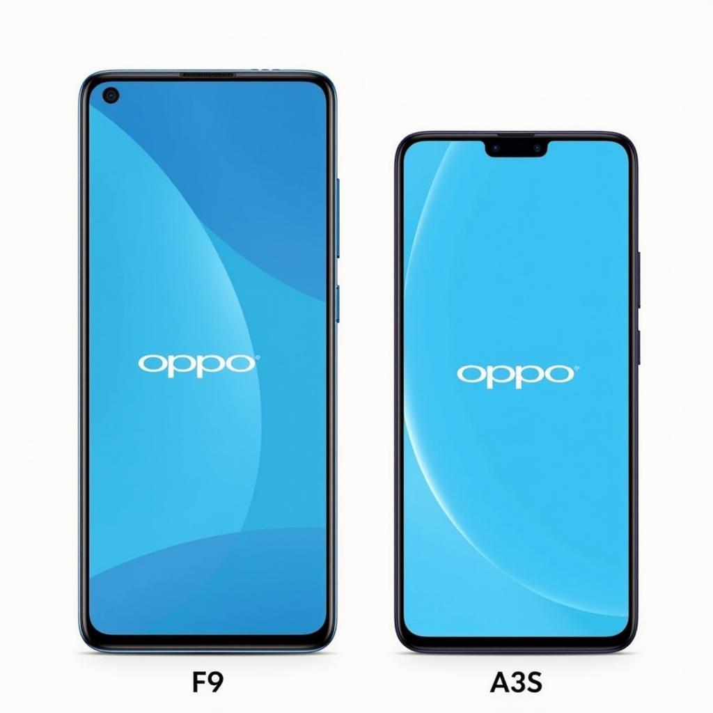 So sánh màn hình Oppo F9 và Oppo A3S