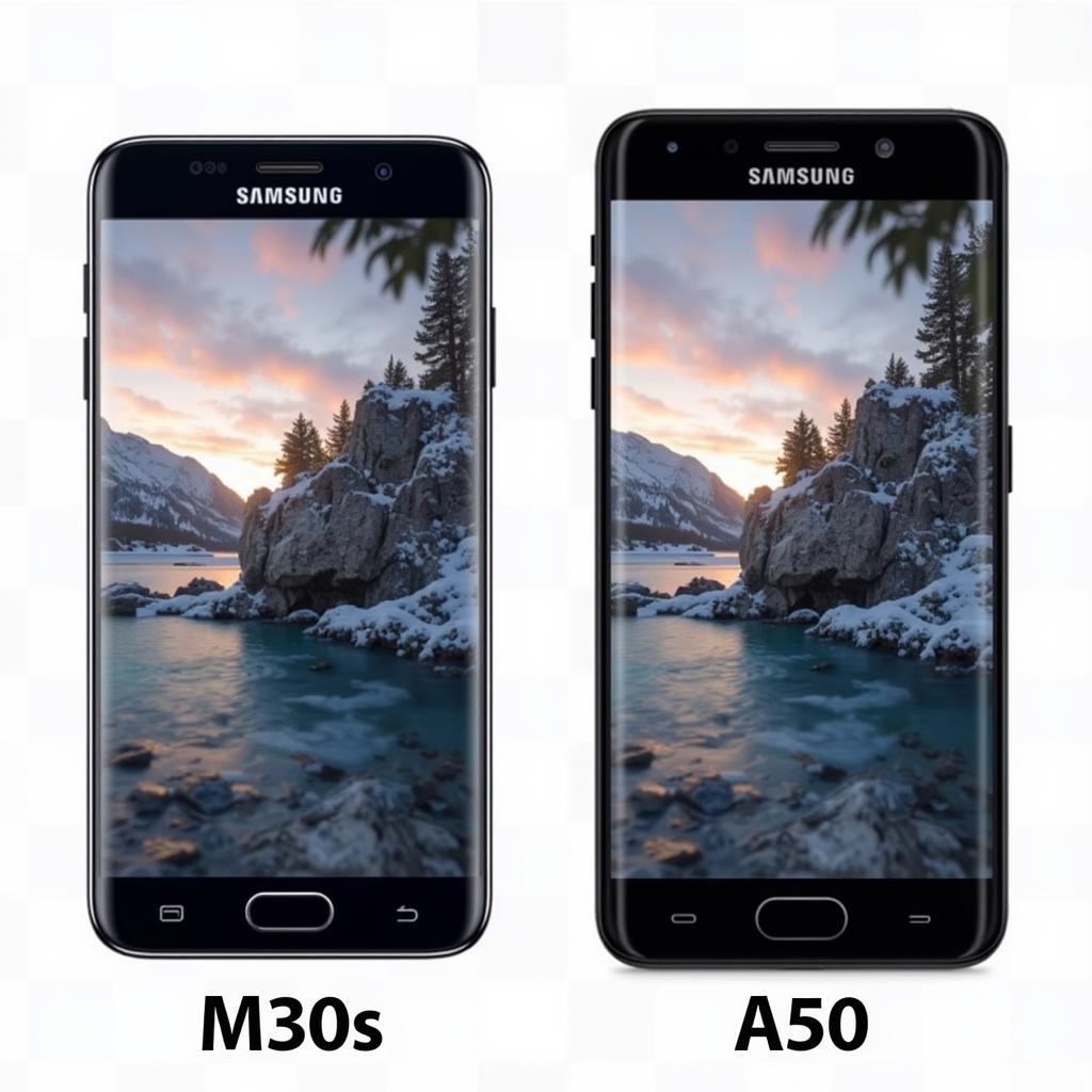 So sánh màn hình Samsung M30s và A50s