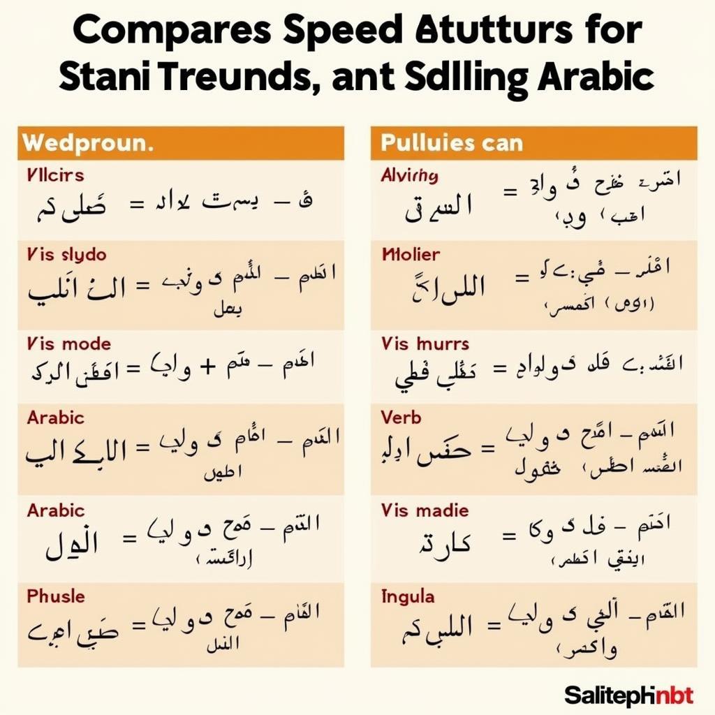 So sánh Ngữ Pháp Swahili và Arabic