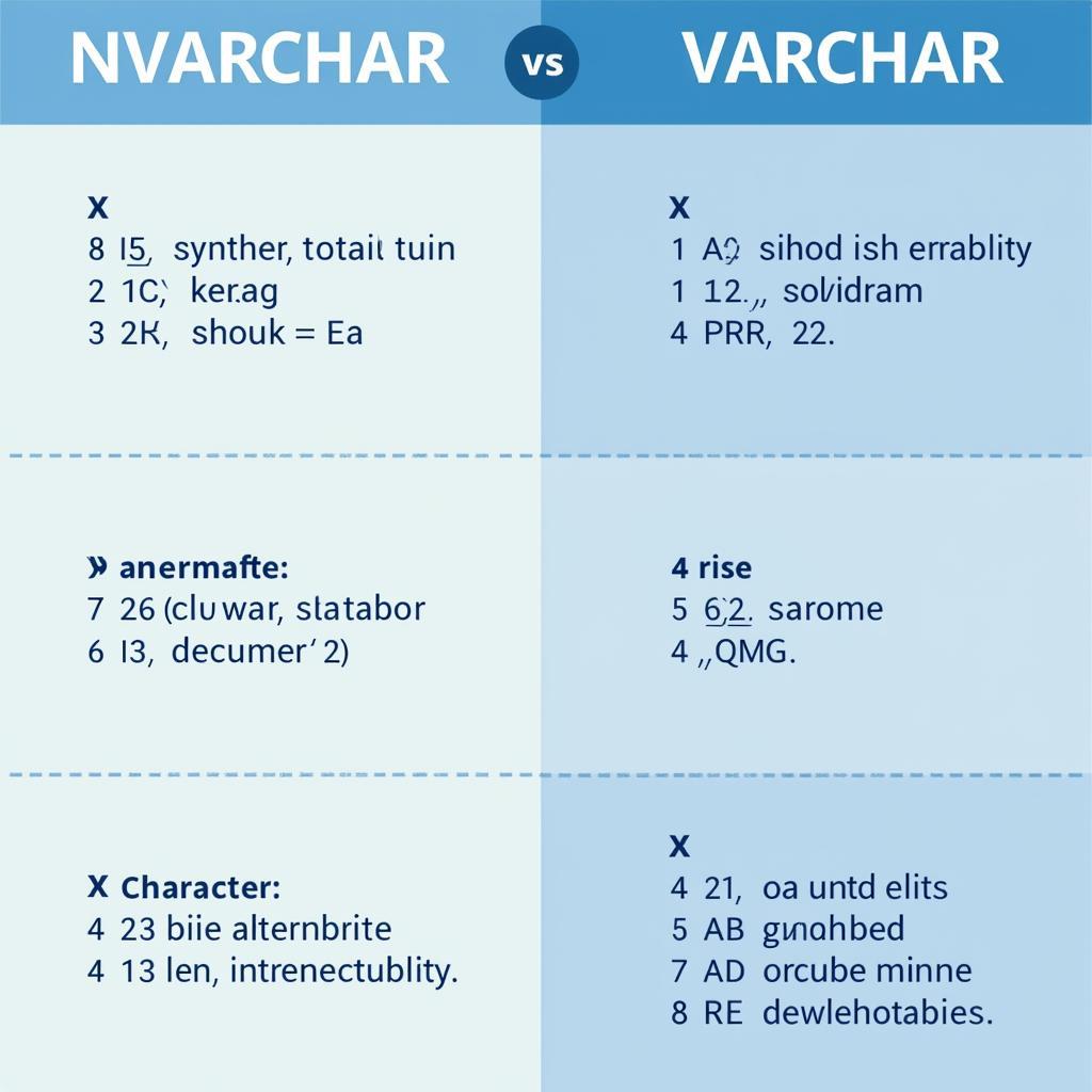 So sánh NVARCHAR và VARCHAR