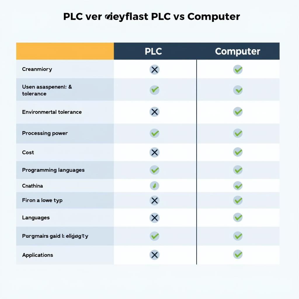 So sánh PLC và Computer