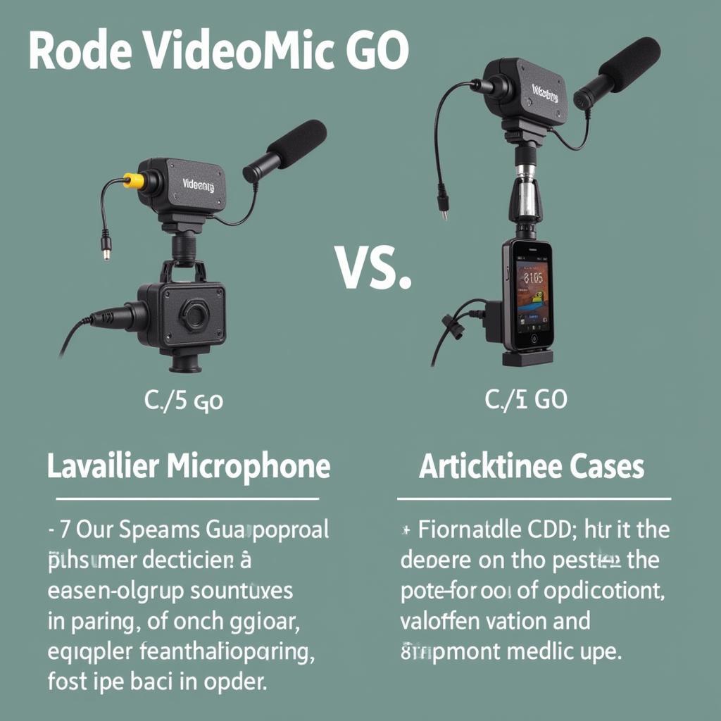 So sánh Rode VideoMic GO với Micro Lavalier