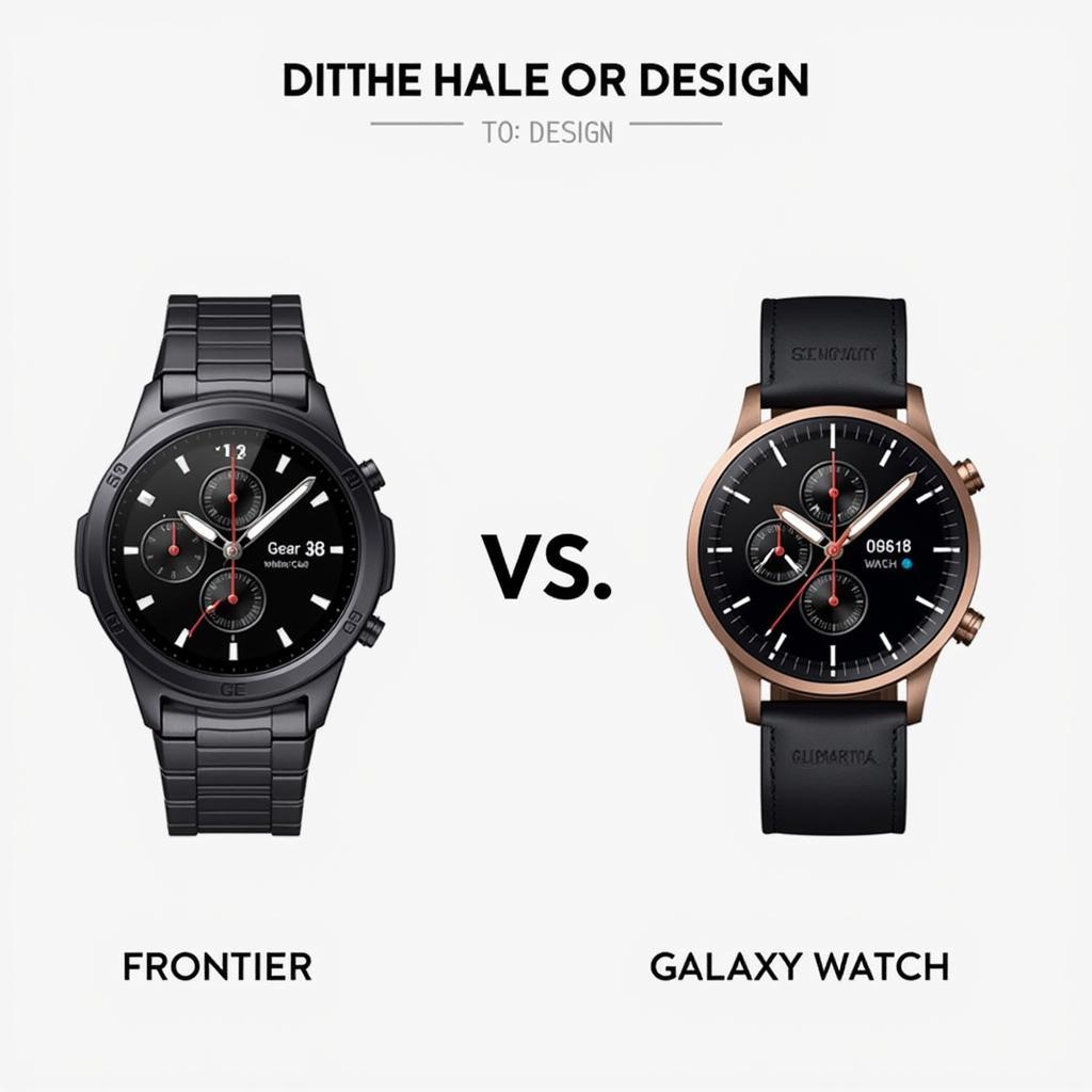 So sánh thiết kế Gear S3 Frontier và Galaxy Watch 42mm