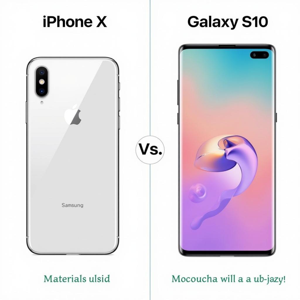 So sánh thiết kế iPhone X và Galaxy S10